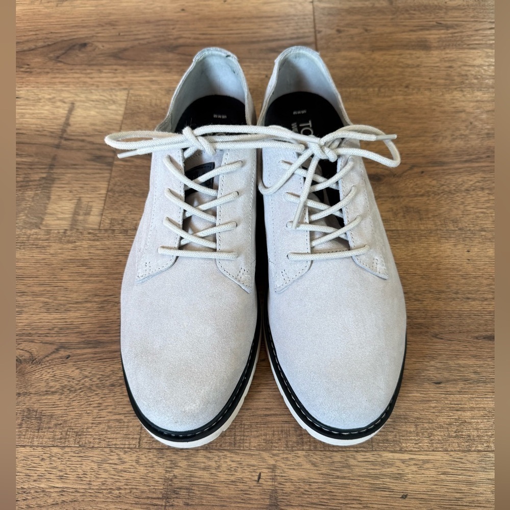 TOMS Wear Good Men's Light Gray Suede Shoes zs 12